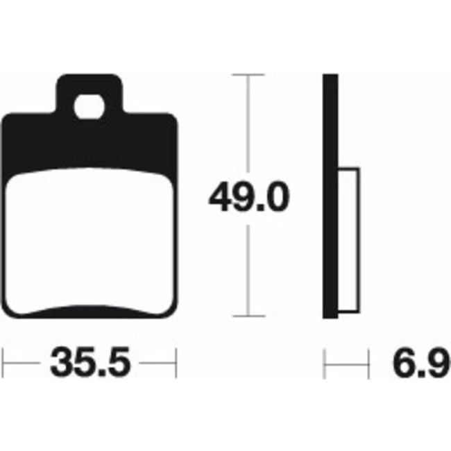 TECNIUM TECNIUM:テクニウム Scooter Organic Brake pads - ME224 ZIP 50 2T RST SONAR 50｜webike｜02