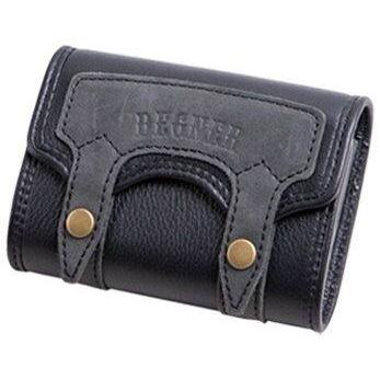 DEGNER ブラックレザー ETCホルダー DEGNER（デグナー） レザーETCケース カラー：ブラック ETC取付ステー