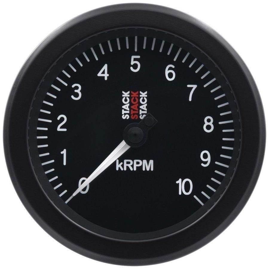 STACK スタック ST100 スポーツ・タコメーター 回転数表示：0-10000rpm / 文字盤カラー：ブラック タコメーター メーター・インジケーター関係 電装系
