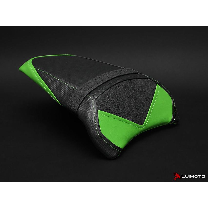 LUIMOTO ルイモト リアシートカバー Sport カラー：ライム グリーン ステッチ／ディープ ライム Ninja 650 KAWASAKI カワサキ シートカバー シート関連 外装 | LUIMOTO