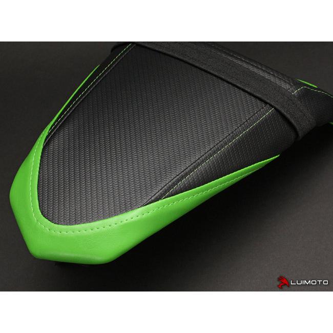 LUIMOTO ルイモト リアシートカバー Sport カラー：ライム グリーン ステッチ／SPブラック Ninja 650 KAWASAKI カワサキ シートカバー シート関連 外装 | LUIMOTO | 02