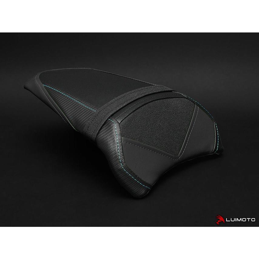 LUIMOTO ルイモト リアシートカバー Sport カラー：シルバー ブルー ステッチ／SP ブラック Ninja 650 KAWASAKI カワサキ シートカバー シート関連 外装