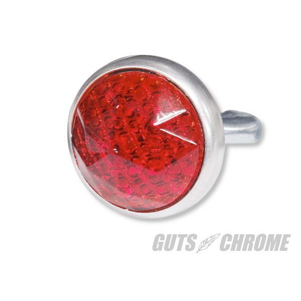 激安 Guts Chrome Chrome ガッツクローム Redfox Enterprises ガラスレンズリフレクター プリズムカット レンズカラー レッド