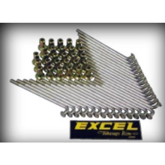 EXCEL RIM エキセルリム スーパーバイカーズキット補修用 スポーク・ニップル セット KDX200SR KDX220SR KDX250SR KAWASAKI カワサキ ホイール関連 足回り | ブランド登録なし
