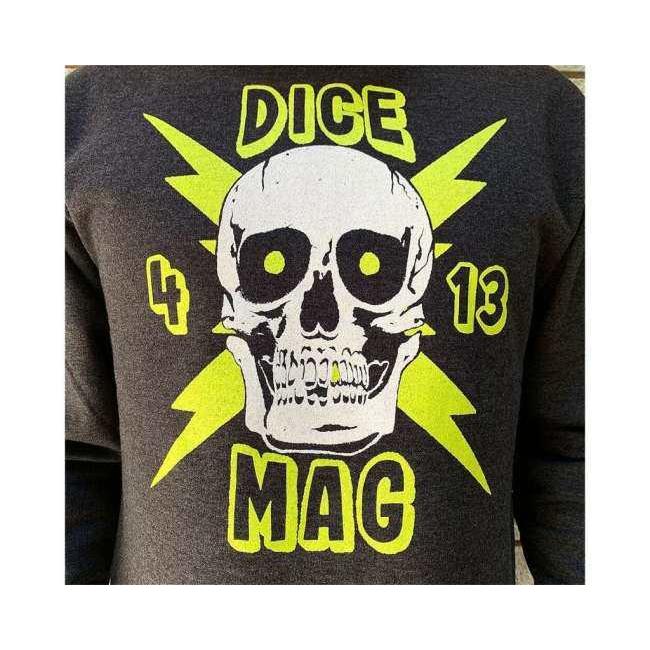 DICE MAGAZINE クルーネックスウェット スカル4／13 サイズ：L カジュアルパーカー・フーディー・スウェット アパレル_1