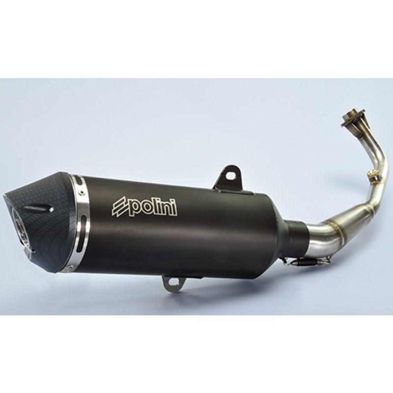 海外通販サイト Polini Polini ポリーニ Maxi Scooter Full Exhaust System Black Aluminium Kymco K Xct 125i 予備兵招集 Dif Mocorito Gob Mx