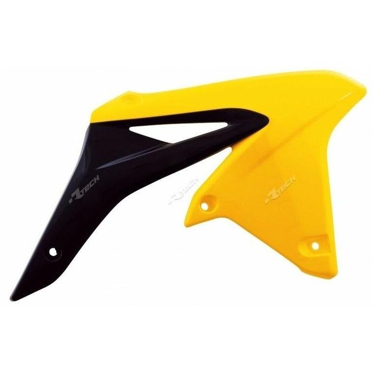ブランド登録なし - RACETECH スピード競技テック Radiator Covers OEM Color (2016) Yellow／Black Suzuki RM-Z250 RM-Z 250 SUZUKI スズキ 放射体 落ち居るかかわり合い 発動機 冷却系パーツ-バイク-車、バイク、自転車