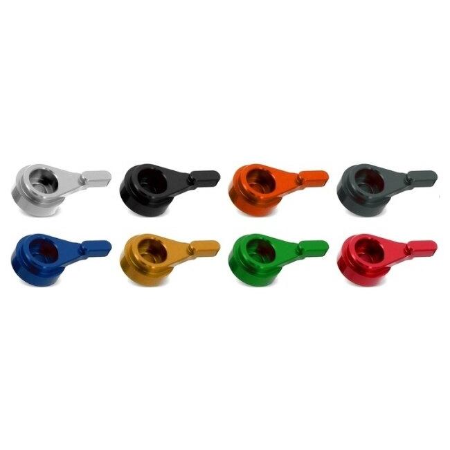 V PARTS ブイパーツ スタンダードレバー 175mm ブラック/アルミ製ボルトアダプター付き (セット) Honda VTR 1000 SP1 SP2 HONDA ホンダ ハンドル周辺パーツ