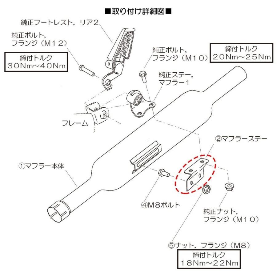 DAYTONA DAYTONA:デイトナ 【補修・オプションパーツ】スリップオンキャブトンタイプマフラー 補修用 マフラーステー SR400｜webike