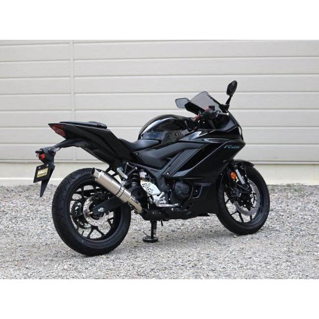 WR&rsquo;S ダブルアールズ リアエキゾースト スリップオンマフラー S.O.Vショート サイレンサータイプ：ソリッドチタン YZF-R25 MT-25 YAMAHA ヤマハ マフラー