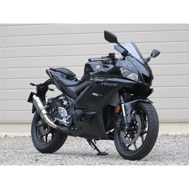 WR&rsquo;S ダブルアールズ リアエキゾースト スリップオンマフラー S.O.Vショート サイレンサータイプ：ソリッドチタン YZF-R25 MT-25 YAMAHA ヤマハ マフラー