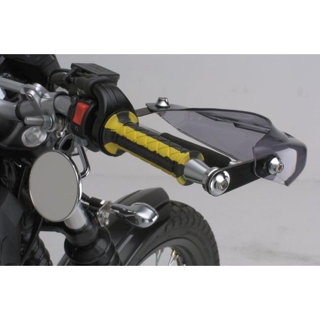 旧車バイクミラー KIJIMA（キジマ） ミニラウンドミラー ハンドルクランプタイプ メッキ