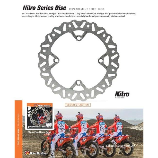 MOTOMASTER モトマスター フロントナイトロブレーキディスク RR 125 2T Racing 200 250 X-Trainer 300 350 4T EFI Factory RR-S 390 400 430 450 480 498 500 | ブランド登録なし | 03
