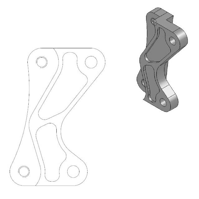 MOTOMASTER モトマスター ストリート ブレーキディスク用キャリパーサポート RM-Z 250  450 SUZUKI スズキ キャリパーサポート・ブラケット ブレーキ | ブランド登録なし | 01