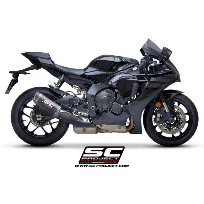 SC-PROJECT SCプロジェクト SC1-S スリップオンサイレンサー【公道走行可】 本体材質：カーボン YZF-R1 YZF-R1M YAMAHA ヤマハ スリップオンマフラー マフラーの画像