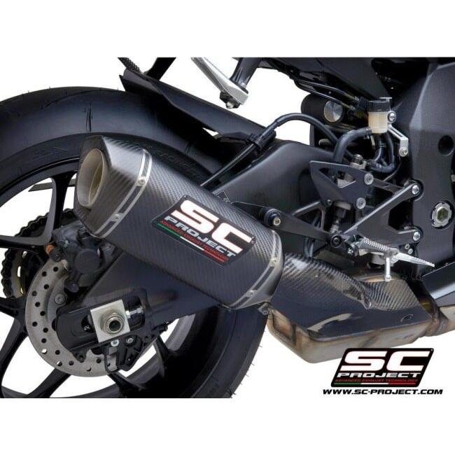SC-PROJECT SCプロジェクト SC1-S スリップオンサイレンサー【公道走行可】 本体材質：カーボン YZF-R1 YZF-R1M YAMAHA ヤマハ スリップオンマフラー マフラーの画像