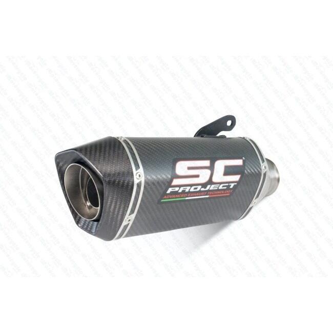 SC-PROJECT SCプロジェクト SC1-S スリップオンサイレンサー【公道走行可】 本体材質：カーボン YZF-R1 YZF-R1M YAMAHA ヤマハ スリップオンマフラー マフラーの画像