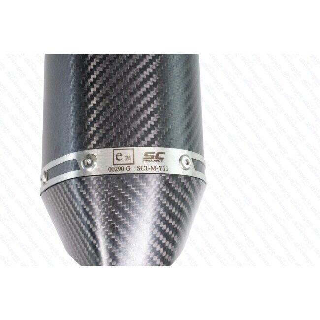 SC-PROJECT SCプロジェクト SC1-S スリップオンサイレンサー【公道走行可】 本体材質：カーボン YZF-R1 YZF-R1M YAMAHA ヤマハ スリップオンマフラー マフラーの画像