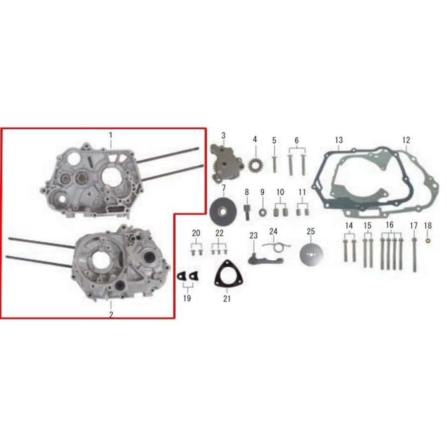 SP武川 SPタケガワ 【補修部品】クランクケースASSY L／Rセット クランクケース エンジンパーツ エンジン | スペシャルパーツ武川