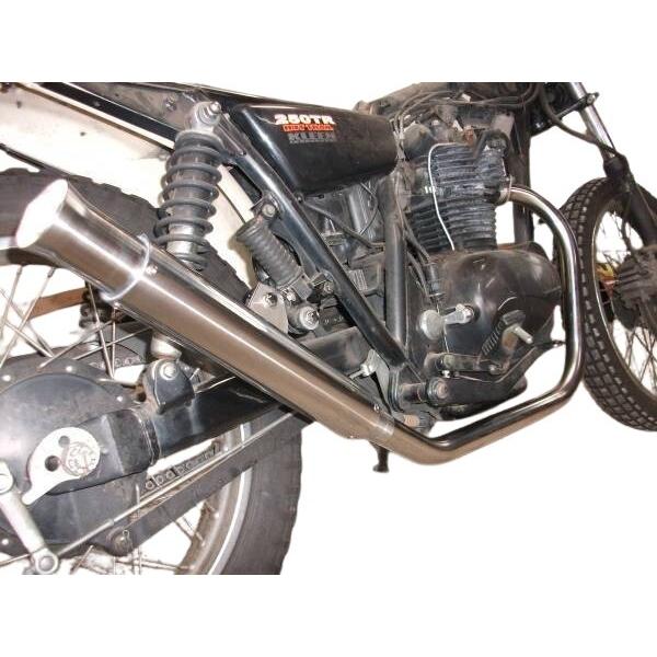部品屋K&W 250TR KAWASAKI フルエキゾーストマフラー K&W 250TR マフラー本体 トランペットマフラー 部品屋K&W : パーク