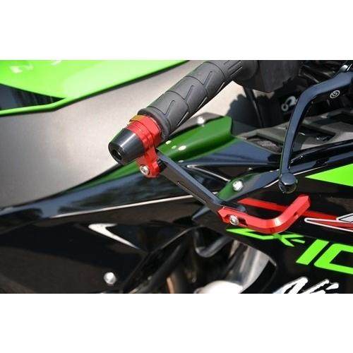 AGRAS アグラス レバーガード ガードエンドカラー：シルバー / ジュラコンカラー：ホワイト ガードステーカラー：ブルー ZX-10R KAWASAKI カワサキ ハンドル | Agras