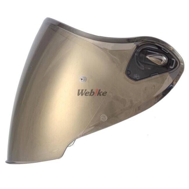Kabuto exceedLサイズインカム付きゴールド ミラーシールド Kabuto