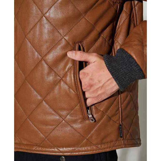 未使用 特大 KADOYA カドヤ 山羊革 レザージャケット 4L 茶 SB9 カドヤ（KADOYA） SB9 ［K'S LEATHER］ サイズ：L レザージャケット