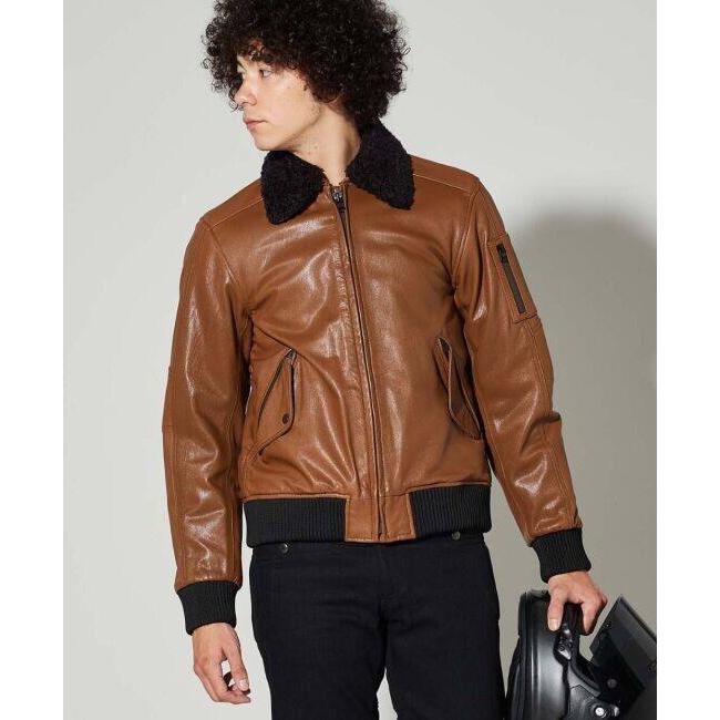 KADOYA KS LEATHER ブラウン レザージャケット L KADOYA KS LEATHER ブラウン レザージャケット L - メルカリ