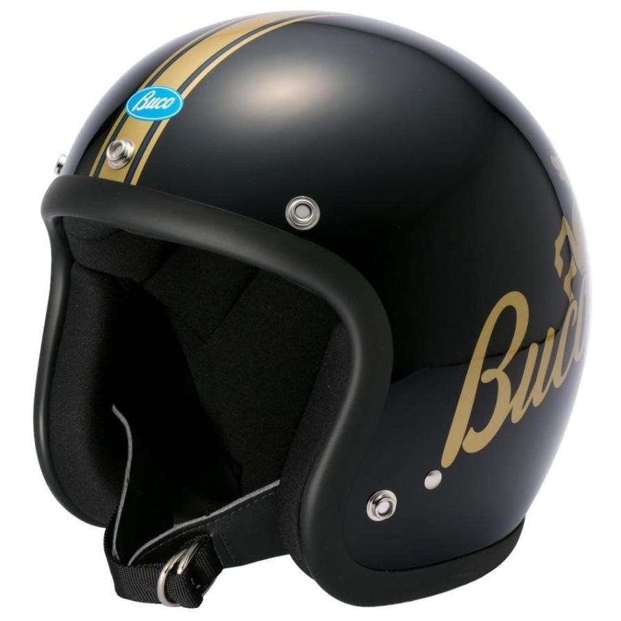 bucoブラック ヘルメット　ブコ　ハーフ　黒 BUCO（ブコ） スタリオン サイズ：ベビーブコ／ML(59-60cm) ジェット