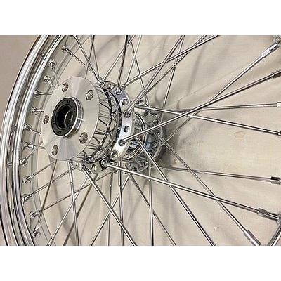 部品屋K&W リアトラッカーホイール 40本スポーク スポーツスター