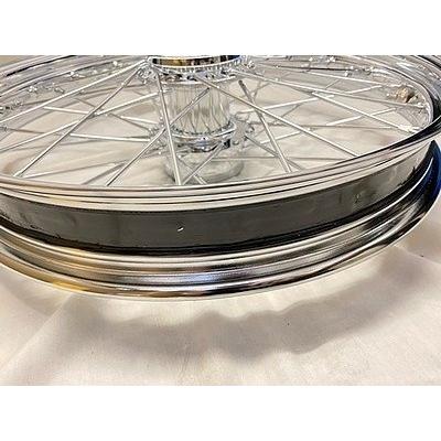 部品屋K&W リアトラッカーホイール 40本スポーク スポーツスター