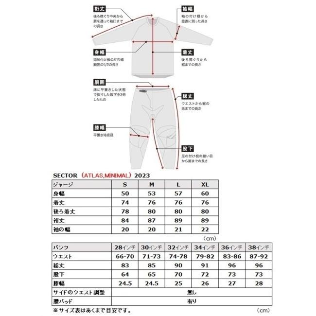 THOR ソアー SECTOR ATLAS MXパンツ サイズ：34インチ｜webike｜03