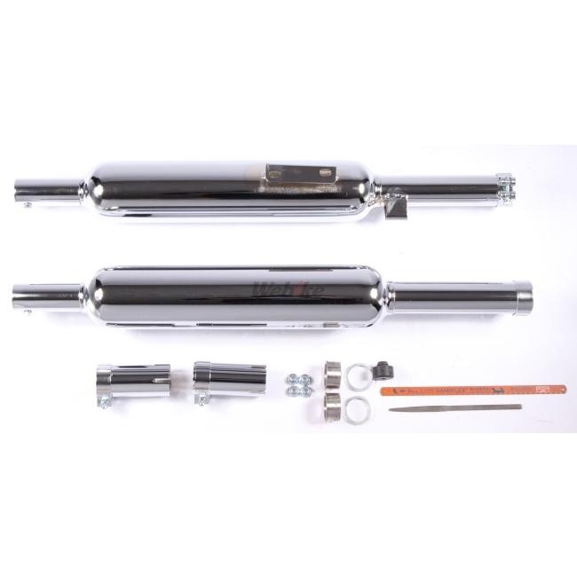 ポッシュスリップオンマフラーサイレンサー　W650 POSH Faith ポッシュ フェイス W1タイプスリップオンマフラー