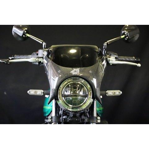 A-TECH エーテック ビキニカウルSPL 素材：TC 綾織カーボン / スクリーンカラー：アクアグリーン クリアー塗装：あり Z650RS KAWASAKI カワサキ ビキニカウル_4