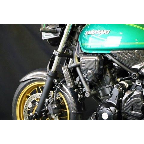 A-TECH エーテック ラジエターカバー 素材：FRP白(FW) / タイプ：左側 クリアー塗装：あり Z650RS KAWASAKI カワサキ ラジエーター 冷却関連 エンジンの画像