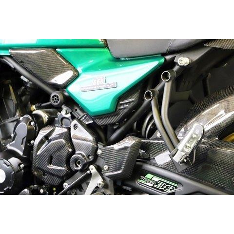 A-TECH エーテック サイドインナーカバー 素材：CK カーボンケブラー / タイプ：左右セット クリアー塗装：なし Z650RS KAWASAKI カワサキ 外装_3