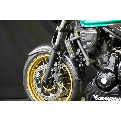 A-TECH エーテック フロントフェンダーSPL 素材：TC 綾織カーボン / クリアー塗装：なし Z650RS KAWASAKI カワサキ フロントフェンダー フェンダー関連 外装の画像