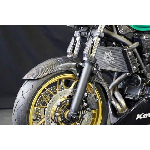 A-TECH エーテック フロントフェンダーSPL 素材：TC 綾織カーボン / クリアー塗装：なし Z650RS KAWASAKI カワサキ フロントフェンダー フェンダー関連 外装の画像