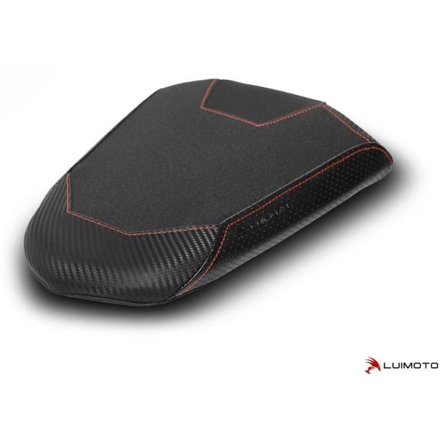LUIMOTO ルイモト リアシートカバー Cafe Grezzo カラー：スエード／TEC-GRIP／CF ブラック／PERFORATED ブラック／FIRE レッド ステッチ DUCATI ドゥカティの画像