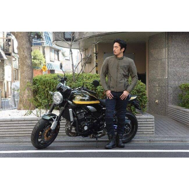 ROUGH&ROAD ブラックバイクジャケット Lサイズ ラフ＆ロード ROUGH＆ROAD エアスルーソフトシェルストレッチ