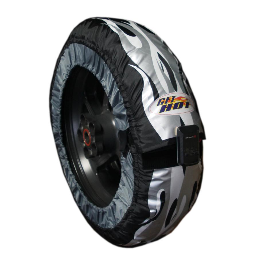 GET HOT GET HOTゲットホット タイヤウォーマー GPEVOR V2 カラー：シルバー／ホワイト 25596632ウェ