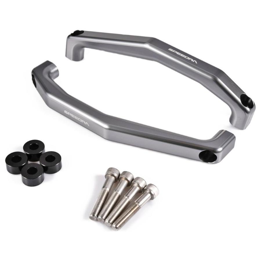 YAMAHA mt09 21〜23 SPEEDRA アルミグラブバー SPEEDRA（スピードラ） サイドグリップ カラー：チタン MT-09 YAMAHA