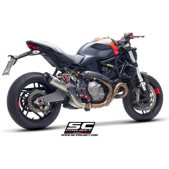 SC-PROJECT SCプロジェクト S1 スリップオンサイレンサー＆フルチタンリンクパイプ MONSTER 821 1200 S R DUCATI ドゥカティ スリップオンマフラー マフラーの画像