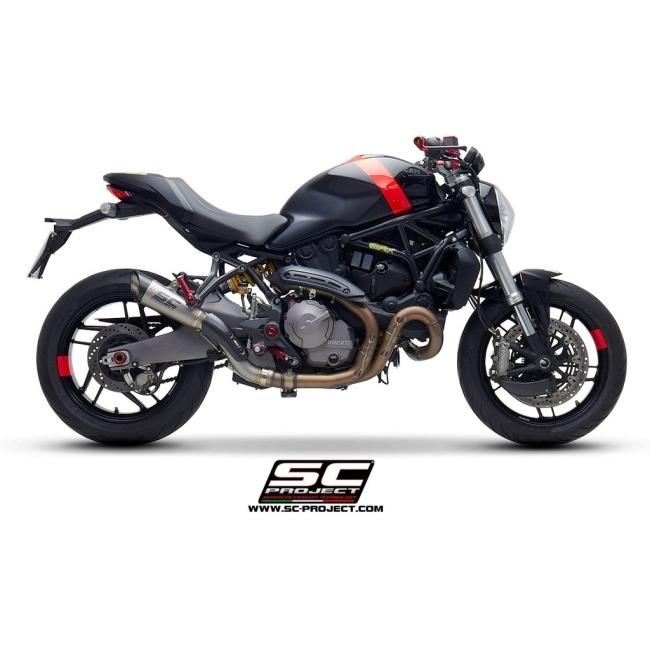 SC-PROJECT SCプロジェクト S1 スリップオンサイレンサー＆フルチタンリンクパイプ MONSTER 821 1200 S R DUCATI ドゥカティ スリップオンマフラー マフラーの画像
