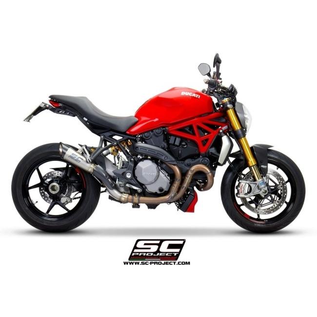 SC-PROJECT SCプロジェクト S1 スリップオンサイレンサー＆フルチタンリンクパイプ MONSTER 821 1200 S R DUCATI ドゥカティ スリップオンマフラー マフラーの画像