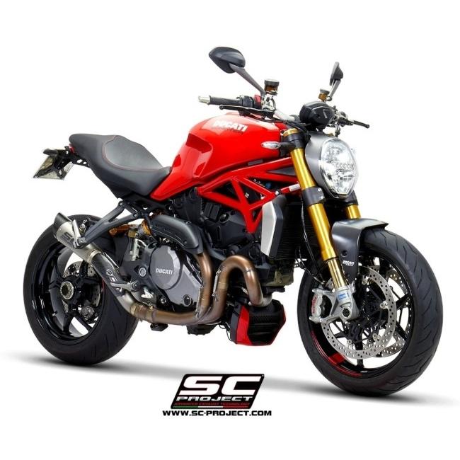 SC-PROJECT SCプロジェクト S1 スリップオンサイレンサー＆フルチタンリンクパイプ MONSTER 821 1200 S R DUCATI ドゥカティ スリップオンマフラー マフラーの画像