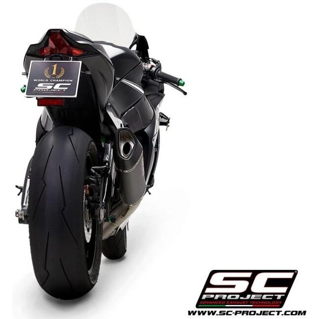 SC-PROJECT SCプロジェクト SC1-R スリップオンサイレンサー＆フルチタン キャタライザーキャンセルパイプ 本体材質：カーボン NINJA ZX-10R ZX-10RR マフラー | SCーPROJECT | 03
