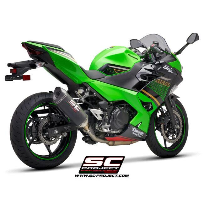 SC-PROJECT SCプロジェクト SC1-M スリップオンサイレンサー【公道走行可】 本体材質：カーボン NINJA 400 Z400 KAWASAKI カワサキ スリップオンマフラー | SCーPROJECT | 02
