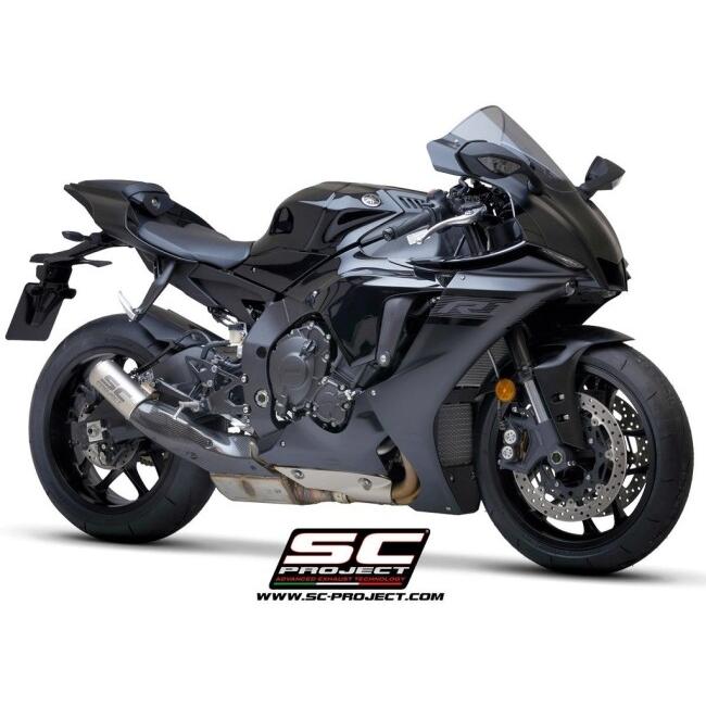 SC-PROJECT SCプロジェクト CR-T スリップオンサイレンサー【公道走行可】 本体材質：カーボン YZF-R1 YZF-R1M YAMAHA ヤマハ スリップオンマフラー マフラー | SCーPROJECT | 03