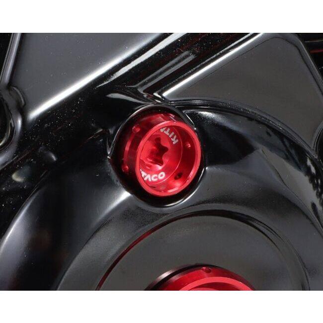 KITACO キタコ タイミングホールキャップセット タイプ2 カラー：レッド HONDA ホンダ オルタネーターカバー・ジェネレーターカバー エンジンパーツ エンジン | KーCON | 03